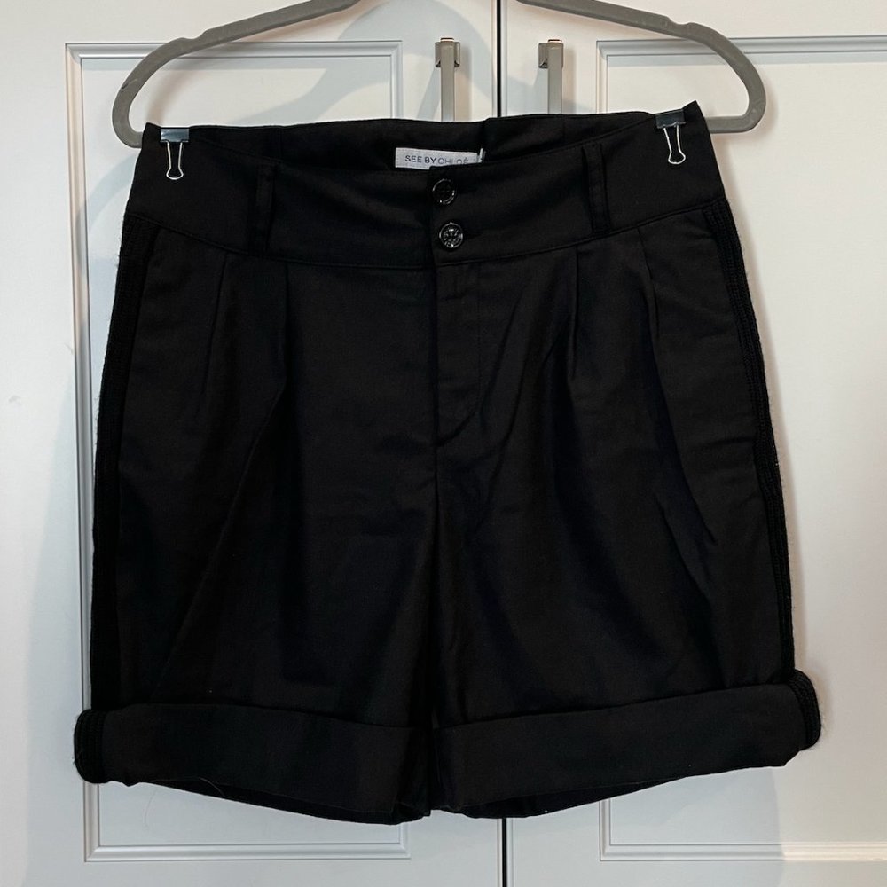 See by Chloe Pleated Long Shorts